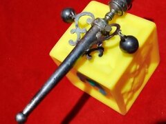 Fluier victorian din argint pentru copii